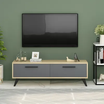 Immagine prodotto di Skye Decor, Melisa - Sapphire, Antracite, tavolo TV, Sapphire, 100 % MELAMINE COATED SLIPBOARD, 120 x 29,6 x 45 cm
