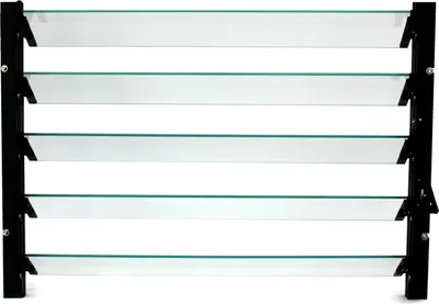 Obrázek produktu pro Žaluziové okno do zdi, černé, s ESG 3 mm