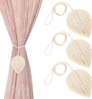 Produktbild von Gordienhalter Elegantes Design - Cremeweiß