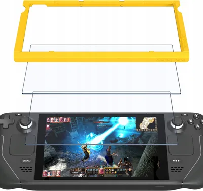 Image de JSAUX Screen Protector pour Steam Deck 2 pièces - Film de protection anti-rayures compatible avec Steam Deck - Verre trempé de haute qualité pour Steam Deck