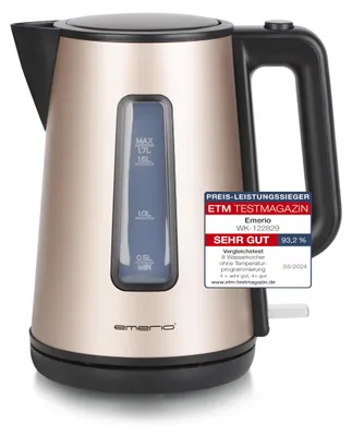 Produktbild von EMERIO Wasserkocher doppelwandiges Cool-Wall Gehäuse | 1.7L | Satin Edition | 22