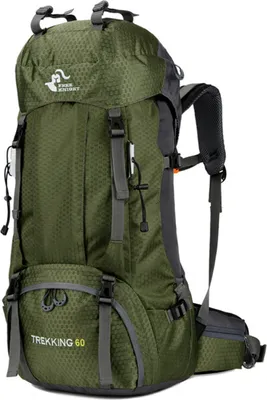 Obrázek produktu pro turistický batoh 60L Vodoodpudivý batoh na lezení a kempování Cestovní batoh s pláštěnkou
