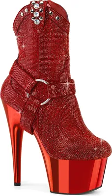 Produktbild von ADORE-1029CHRS Damen Booties von Pleaser, Rot , EU 35, US 5