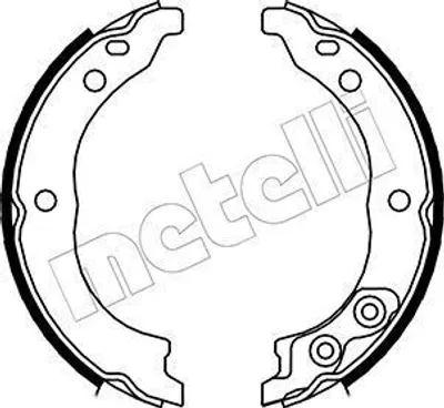 Produktbild von METELLI 53-0089 Handbremsbeläge für FIAT DUCATO Pritsche/Fahrgestell (230) Handbremse 170,0mm