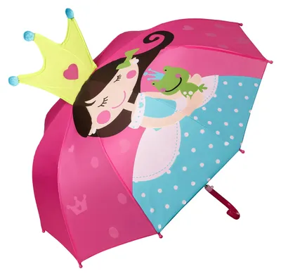 Image de Parapluie pour enfants avec motif princesse et grenouille