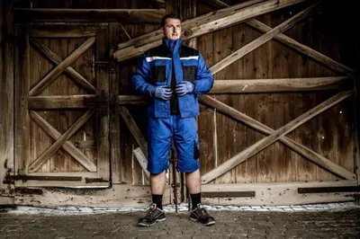 Produktbild von NITRAS Arbeitsshorts MOTION TEX PLUS  Gr. 56 blau