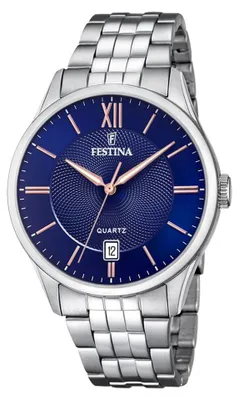 Produktbild von Armbanduhr Date ACERO CLASICO Blue - Rose-gold