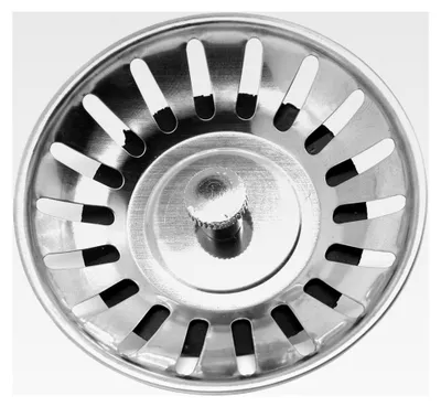 Produktbild von Siebkorb für Spüle, 80 mm Sieb aus verchromtem Edelstahl für Küchenspülen