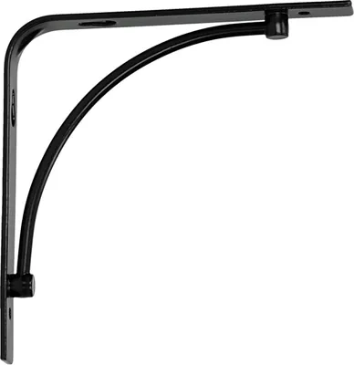 Produktbild von Regalhalter 150 x150 mm Regalträger Regalwinkel Wandkonsole Retro schwarz