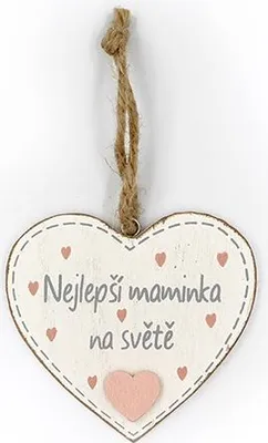 Produktbild von Nekupto Holzschild Herzchen Beste Mama