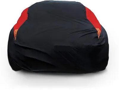 Immagine prodotto di Copertura per auto Unyqoos® per berline (492–523 cm) – impermeabile e resistente alle intemperie, protezione UV, orlo elastico con 3 cinghie di fissaggio