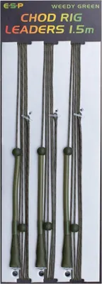 Obrázok produktu pre ESP náväzce Chod Rig Leaders 1,5 Weedy Green