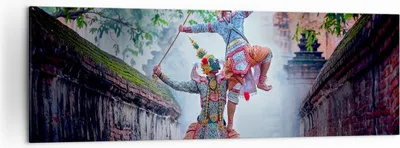Produktbild von Bild auf Leinwand - Leinwandbild - Krieger Schwert - 160x50cm - Wand Bild - Wanddeko - Wandbilder - Leinwanddruck - Bilder - Kunstdruck - Wanddekoration - Leinwand bilder - Wandkunst - AB160x50-4116