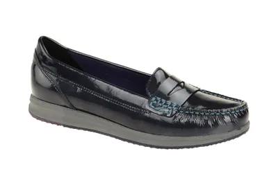 Produktbild von Geox AVERY Damenschuhe - Slipper - Halbschuhe blau Elegant NEU