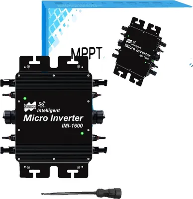 Produktbild von Solar-Mikro-Wechselrichter, 1600W Ausgangsleistung, intelligente WiFi-Konnektivität, 1600W mit WiFi, AC 230V, DC 22-50V