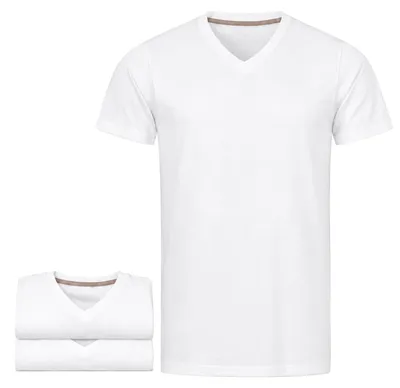 Produktbild von Mivaro Herren T-Shirt 3er Pack V-Ausschnitt Weiß - V-Neck Shirt aus 100% Baumwolle, Regular Fit, Basic Kurzarm, bis 5XL