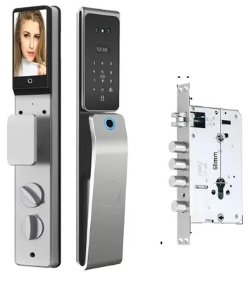 Produktbild von Gesichtserkennungstürschloss, 8 Entsperrmöglichkeiten, Smart Home-kompatibel, 30 300(6068) Schloss