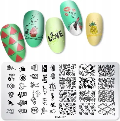 Immagine prodotto di Piastra per timbri per nail art OMJ-07