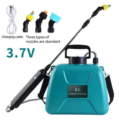 Image de Pulvérisateur de jardin électrique - Pulvérisateur à dos 8 L - Arrosage automatique - Rechargeable par USB - Pulvérisateur pour plantes - Vert