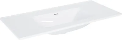Produktbild von Jungborn Möbelwaschtisch 1010 x 460 mm weiß glänzend ohne Hahnloch