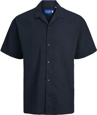 Image de Jack & Jones Palma Seersucker Chemise à manches courtes Bleu 10 ans Garçon Bleu 10 ans