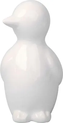Produktbild von Weiße Keramik Dekofigur im modernen skandinavischen Stil, 13 cm x 7 cm
