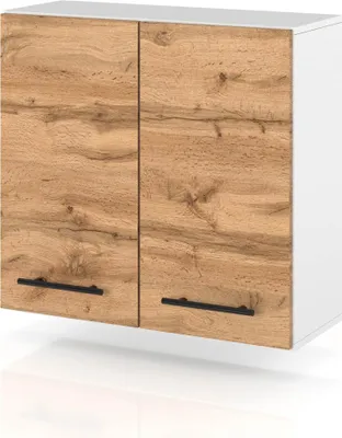 Zdjęcie produktu dla Szafka Kuchenna Wisząca Modułowa Drewniana Z Uchwytami 80Cm Spremium Wotan
