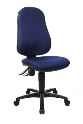 A studio shot of an office chair.