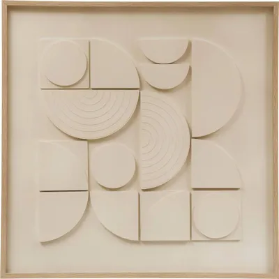 Produktbild von Leinwand 3d catalina weiß 60x60cm  - Atmosphera créateur d'intérieur