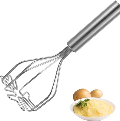Obrázek produktu pro Nerezový mačkař na brambory, multifunkční – snadno rozmačká brambory i zeleninu