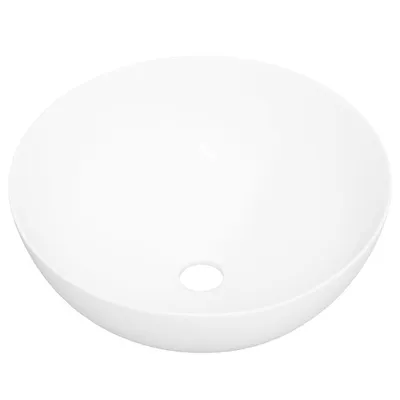 Produktbild von Möbel Waschbecken Weiß 36x15 cm Keramik Rund - Waschbecken CLORIS9990577
