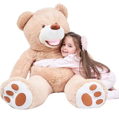 Image de Ours en peluche géant, 100 cm, idéal pour câliner, jouet en peluche, cadeau pour enfants