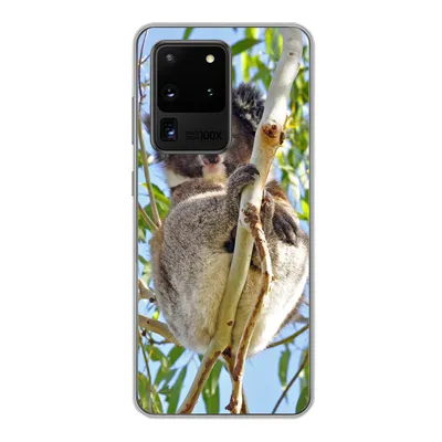 Produktbild von MuchoWow® Handyhülle Schutzhülle Hülle für Samsung Galaxy S20 Ultra Koala - Luft - Kinder - Jungen - Mädchen Silikon Softcase Handy Hülle - Karteninhaber