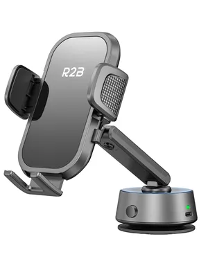 Productafbeelding van R2B Elektrische Telefoonhouder Auto met Vacuüm Zuignap – Voor Raam en Dashboard – Inclusief Dashboardpad