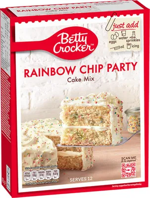 Produktbild von Betty Crocker Rainbow Chip Party Cake Mix 425g