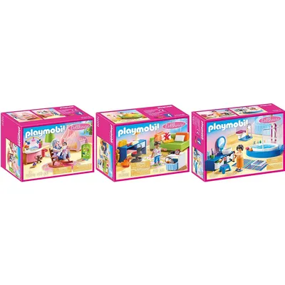 Produktbild von PLAYMOBIL 70209-10-11 Dollhouse 3er Set Jugendzimm