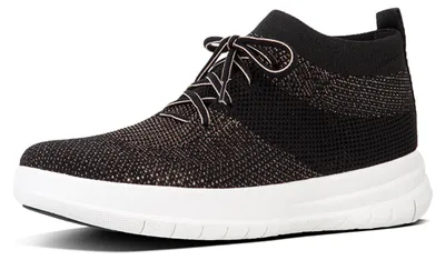 Produktbild von Fitflop Uberknit Slip-on High Top Black / Bronze EU 37