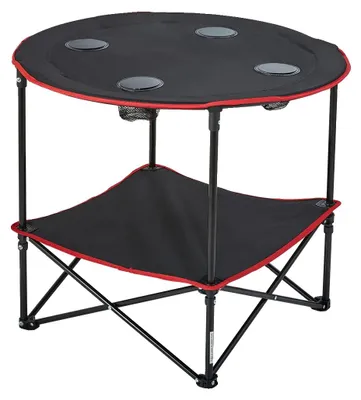 Produktbild von Klappbarer Campingtisch, leicht, hohe Tragfähigkeit, schwarz
