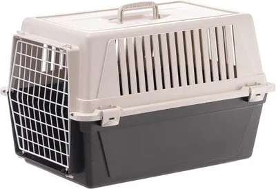 Productafbeelding van Transportbox voor kleine en middelgrote honden en katten tot 15 kg - Ventilatie, Handgreep, Veiligheidsdeur