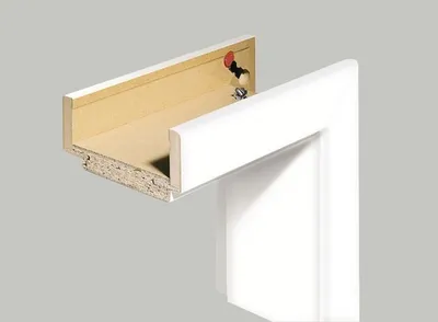 Produktbild von Komplettzarge Pertura CPL weiß (ähnlich RAL 9010) 198,5x98,5x14,0 cm Links für Schallschutz Wohnungseingangstür
