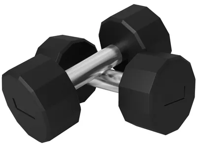 Immagine prodotto di Set 2 Manubri Palestra 10 kg Pesi esagonali Manico in Acciaio Nero
