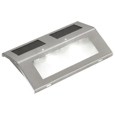 Zdjęcie produktu dla vidaXL 4-częściowa solarna lampa schodowa 2 LED ścienna lampa solarna