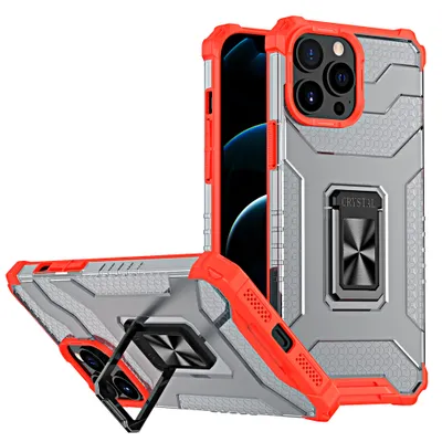 Produktbild von Crystal Ring Hülle für iPhone 13 Pro Max - Rot KP13925