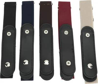 Produktbild von 5pcs Keine Schnalle -Stretchgürtel Verstellbares mehrfarbfreies elastische elastische Taille für Hosenkleider