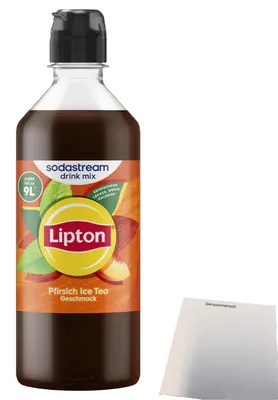 Produktbild von SodaStream Lipton Ice Tea Pfirsich (440ml Flasche) + usy Block