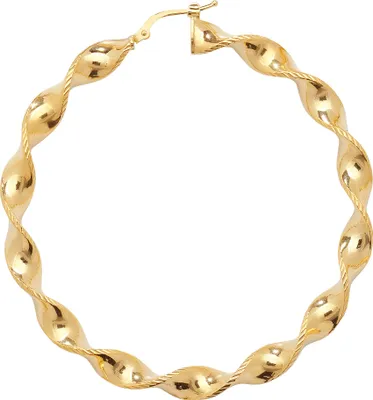 Produktbild von 9 Karat (375) Gold Damen - Paar Creolen - 50mm; TRS11413MM50