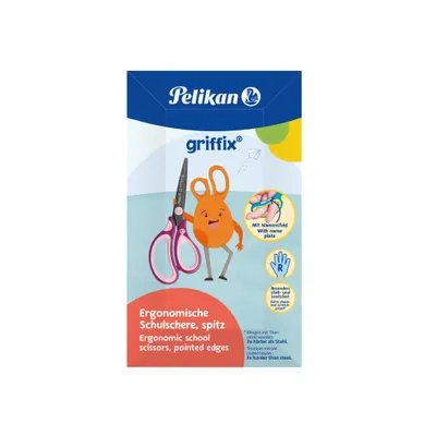 Produktbild von Pelikan griffix Schulschere spitz Rechtshänder SweetBerry
