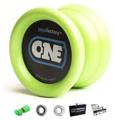 Obrázek produktu pro YoyoFactory ONE – zelená barva. Vhodné pro začátečníky i pokročilé, moderní výkonný yoyo