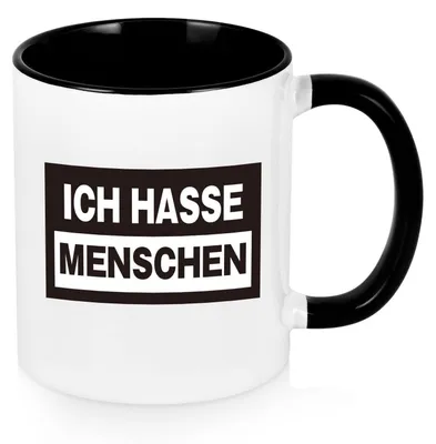 Image de Tasse à café "Je déteste les gens", 320 ml, compatible lave-vaisselle et micro-ondes