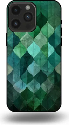 Immagine prodotto di Smartphonica Custodia per iPhone 14 Pro Max con stampa di foglie verdi - Custodia backcover in TPU con design a foglie verdi - Verde